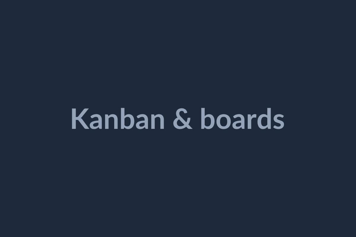 A configurable kanban board with multiple columns